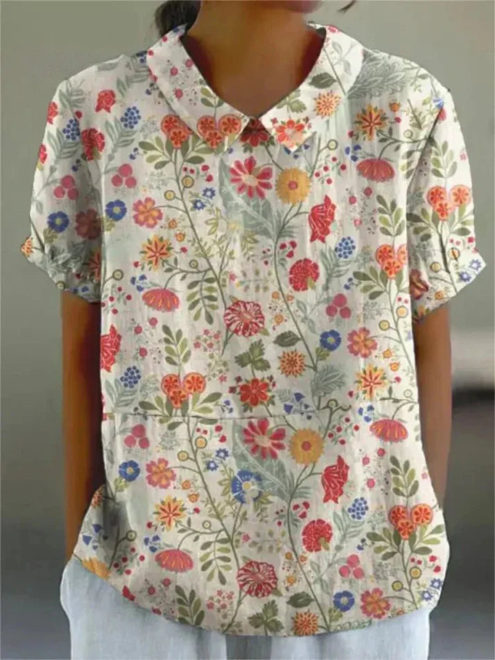 Els Klassische Bluse mit Blumenprint Foto 3