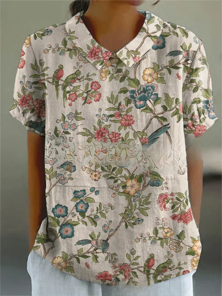 Els Klassische Bluse mit Blumenprint Foto 4