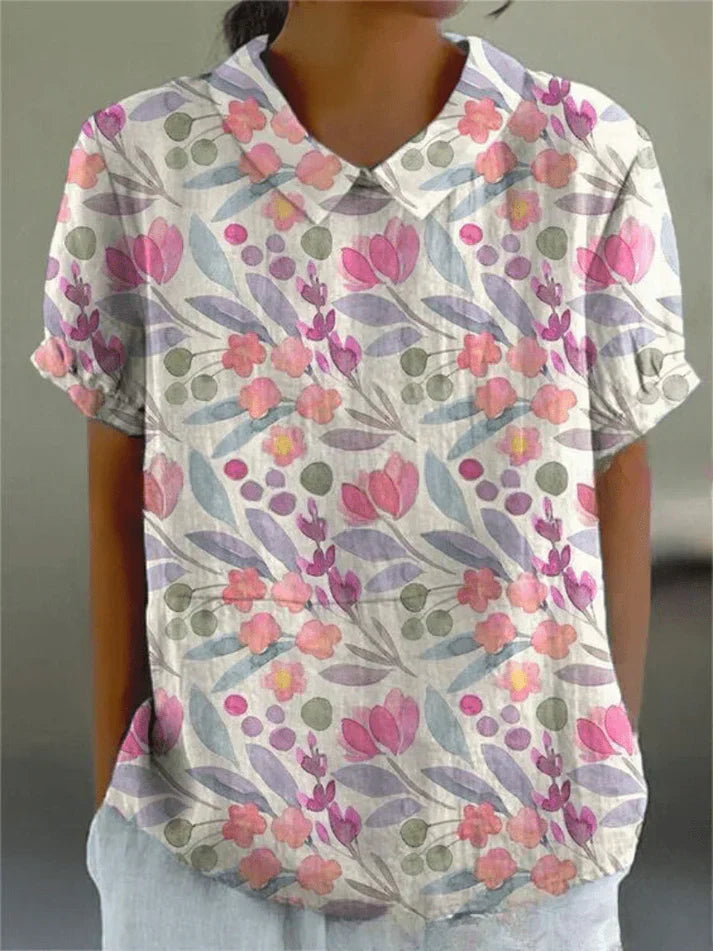 Els Klassische Bluse mit Blumenprint Foto 5