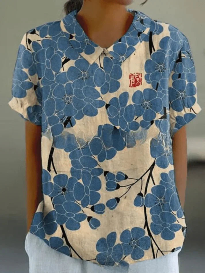 Els Klassische Bluse mit Blumenprint Foto 6