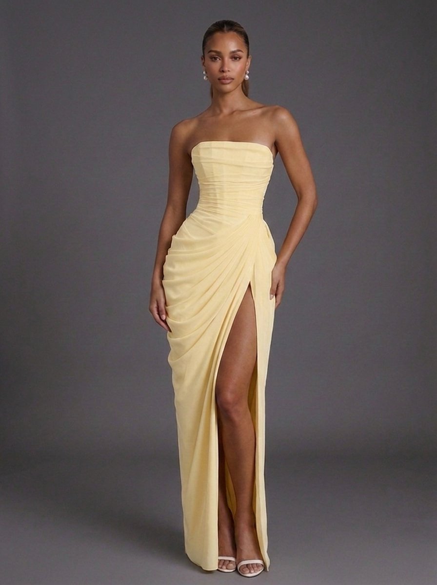 Frieda Trägerloses Korsett-Maxikleid für Hochzeitsgäste Foto 1