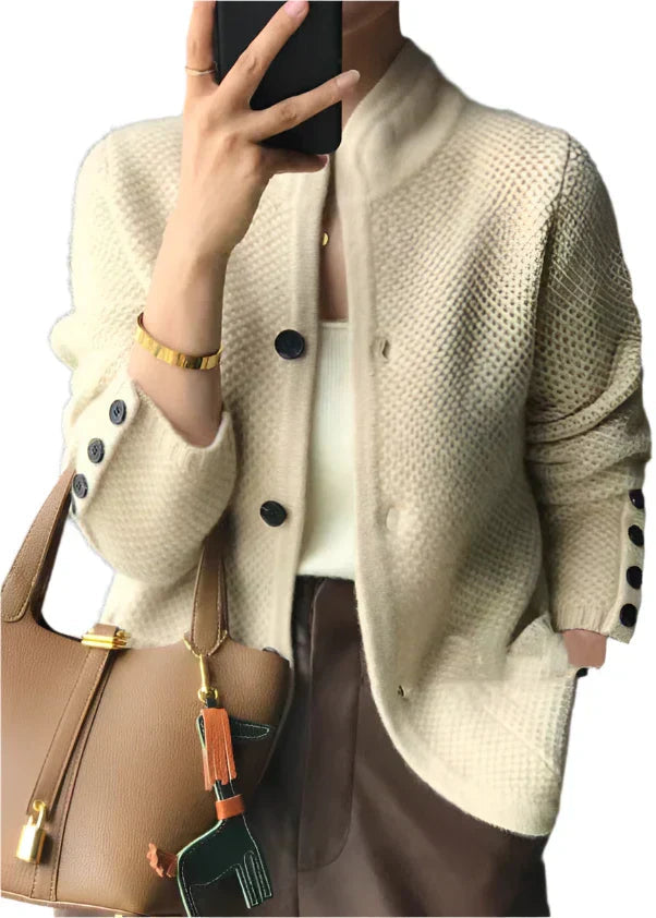 Grietje Kuschelige Strickjacke im Grobstrick Foto 1