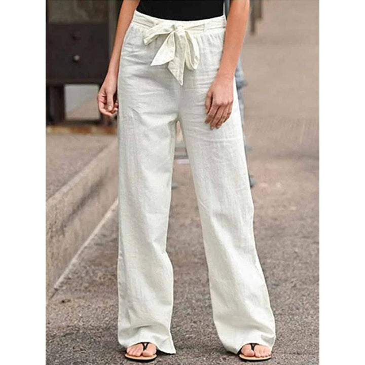 Gunda Gerade Leinenhose mit bequemem Tunnelzug Foto 8