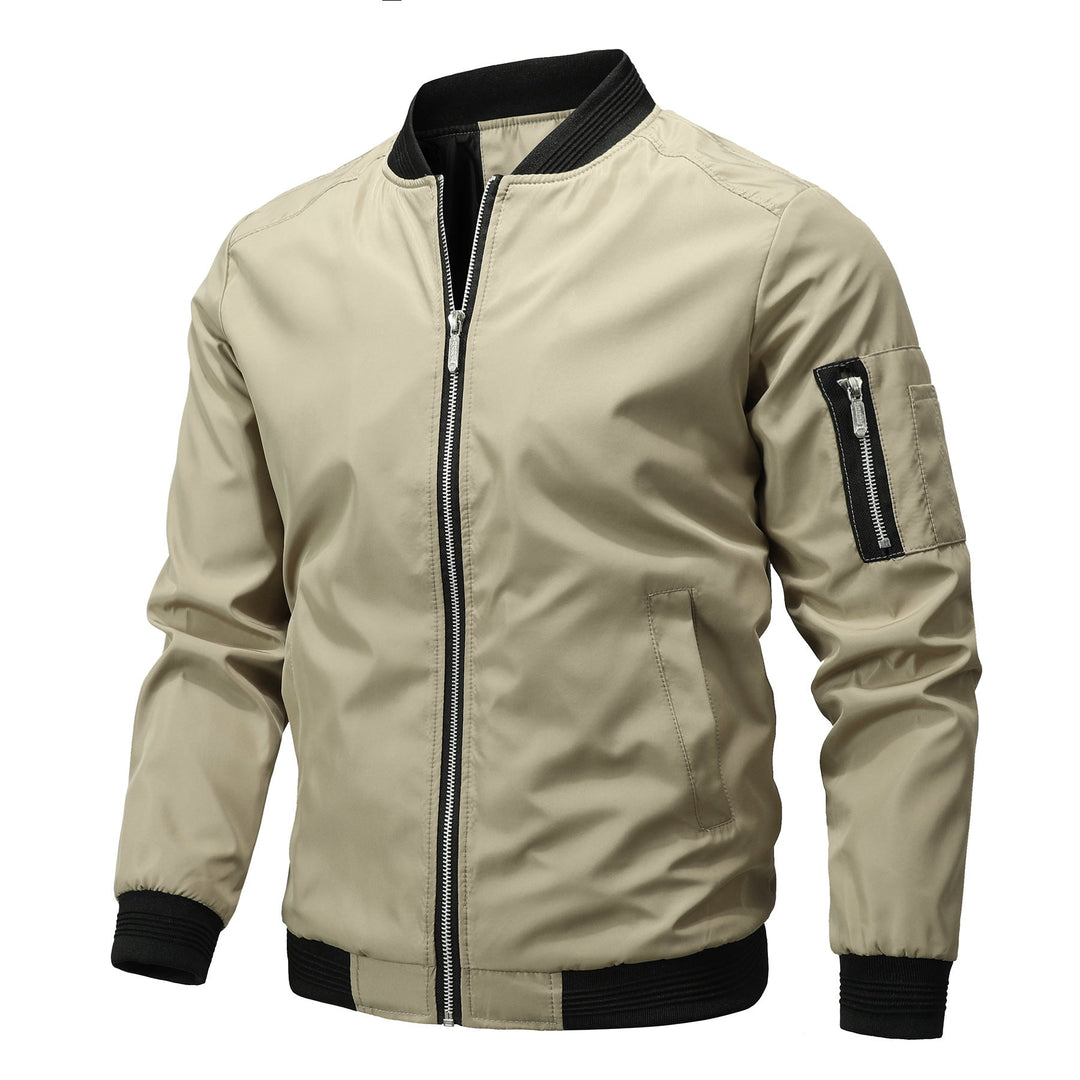 Herren leichte Softshelljacke für den Alltag in Khaki