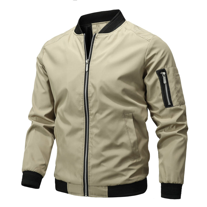 Herren leichte Softshelljacke für den Alltag in Khaki