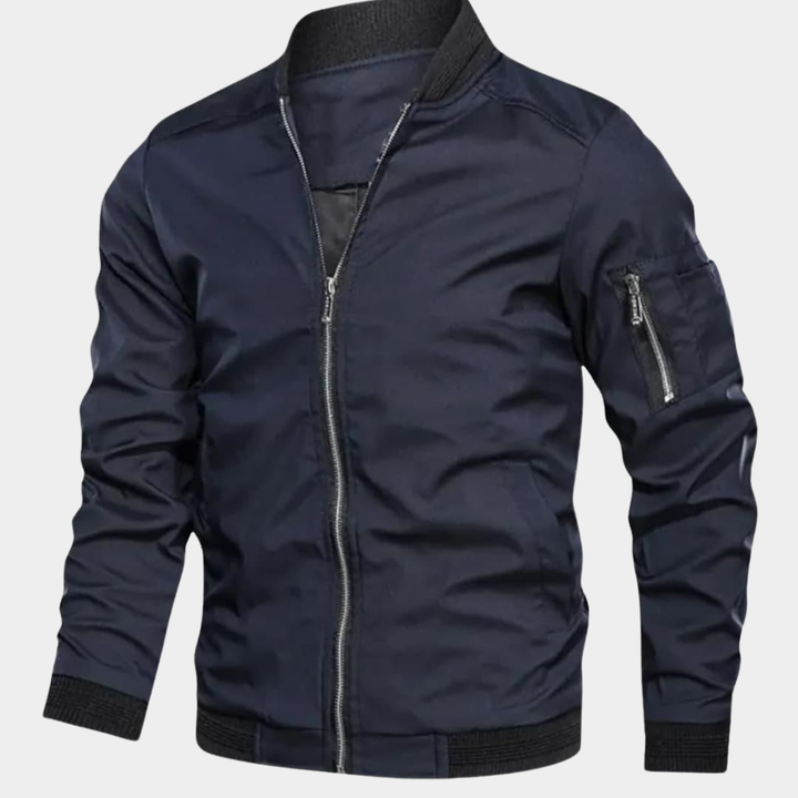 Herren leichte Softshelljacke für den Alltag in Marineblau