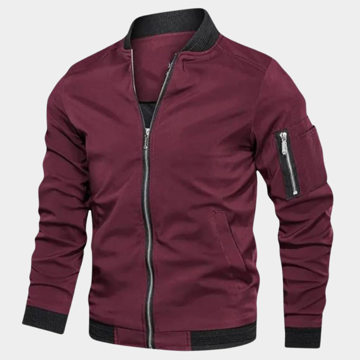 Herren leichte Softshelljacke für den Alltag in Rot
