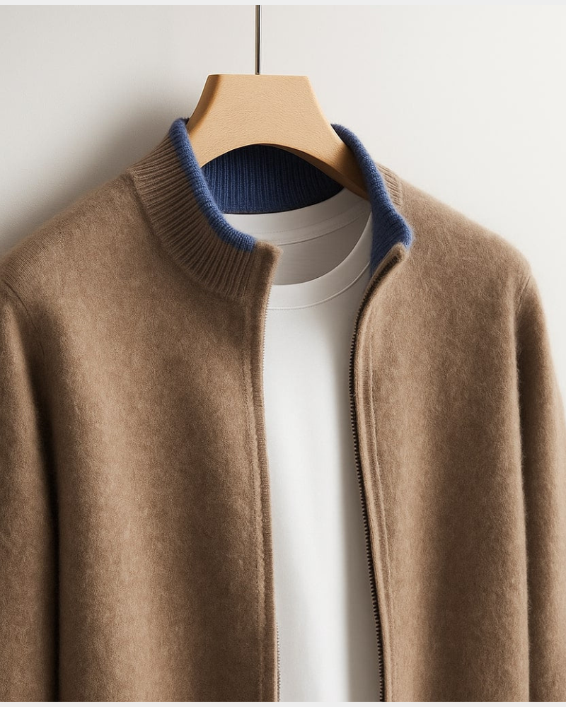 Herren Weihnachts-Cardigan mit italienischem Schnitt