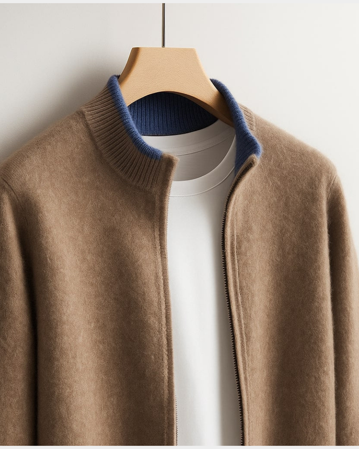 Herren Weihnachts-Cardigan mit italienischem Schnitt