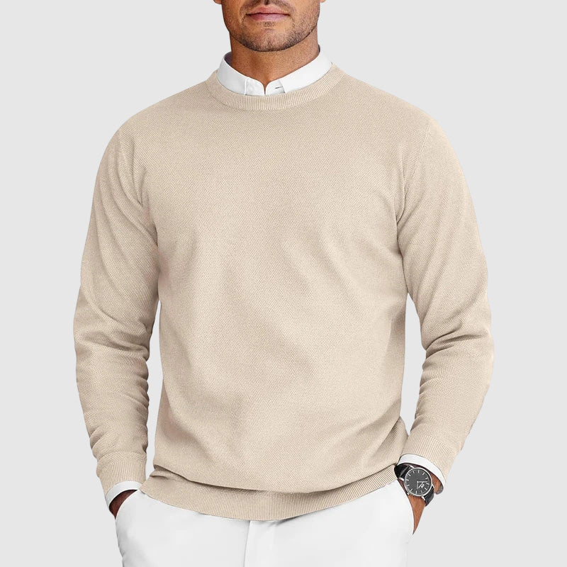 Herren Weihnachtspullover für Layering Herbst in Beige