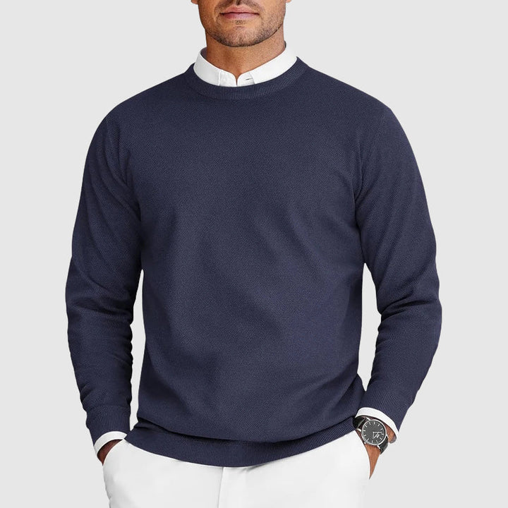 Herren Weihnachtspullover für Layering Herbst in Blau