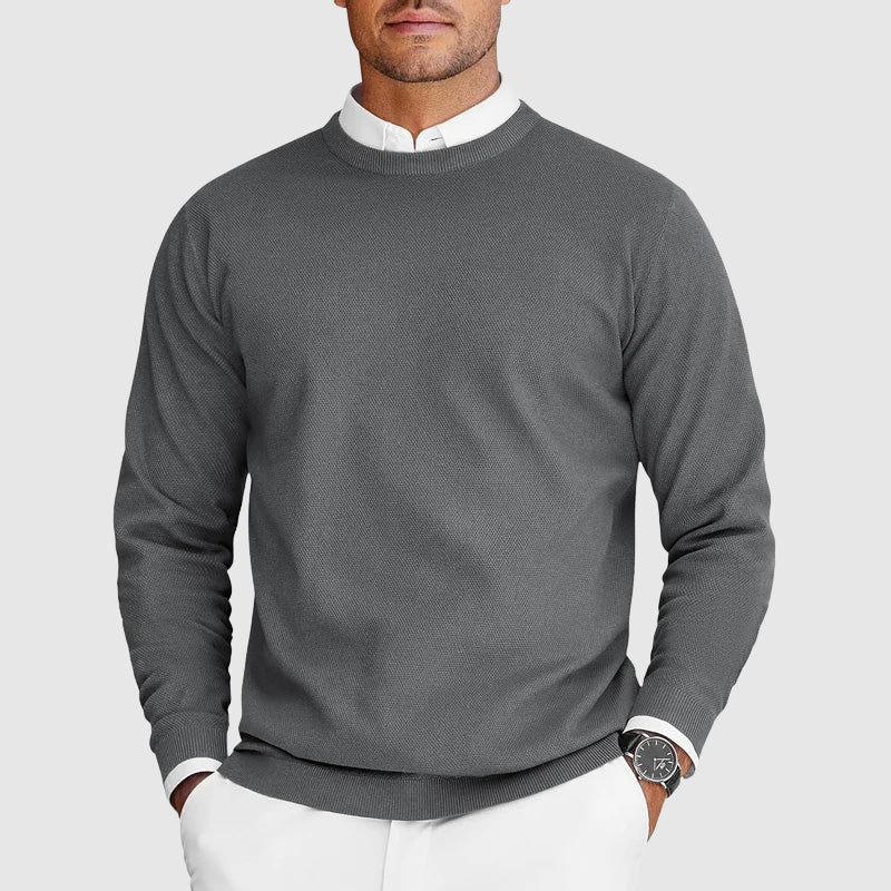 Herren Weihnachtspullover für Layering Herbst in Grau