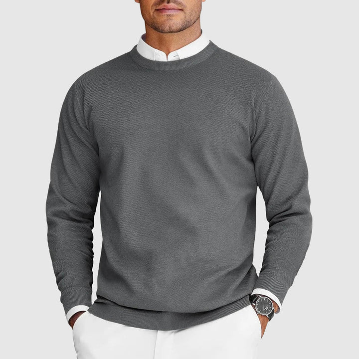 Herren Weihnachtspullover für Layering Herbst in Grau