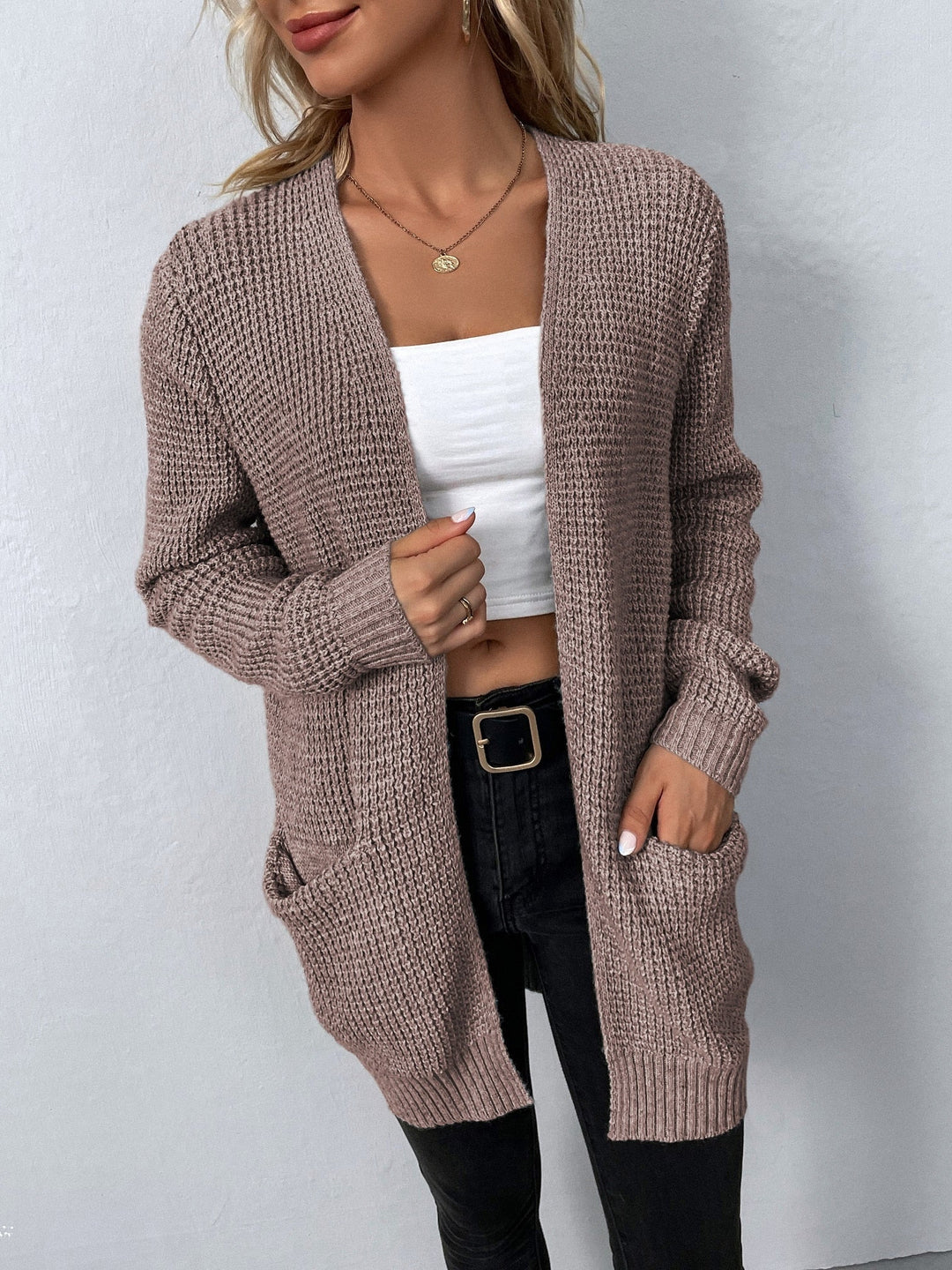 Hilda Lange Strickjacke im Longline-Schnitt Foto 5
