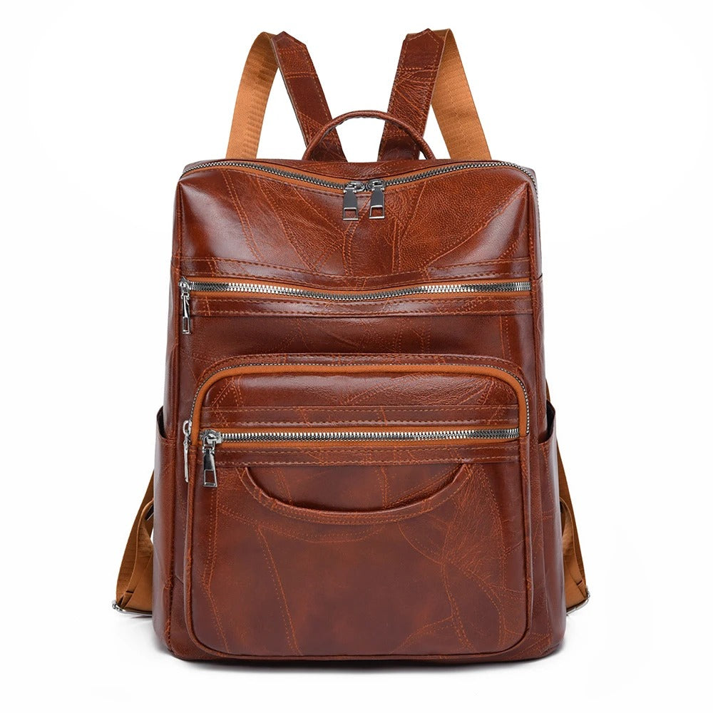 Hiske Eleganter Leder-Rucksack Foto 1