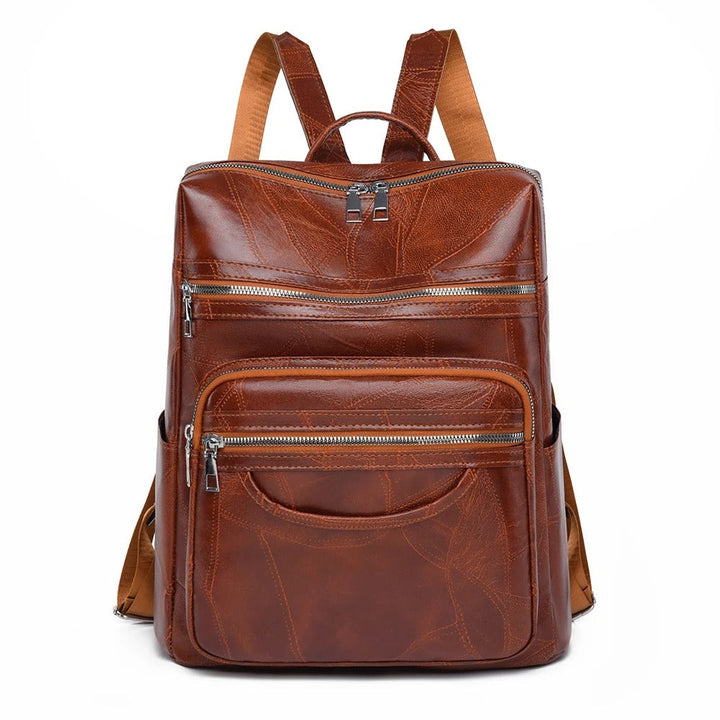 Hiske Eleganter Leder-Rucksack Foto 1