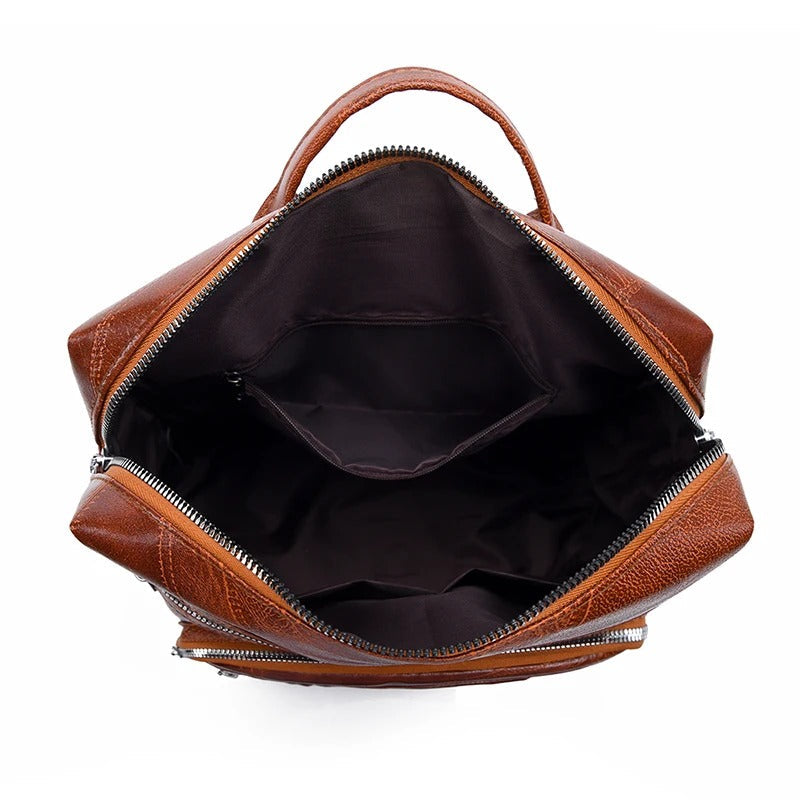 Hiske Eleganter Leder-Rucksack Foto 2