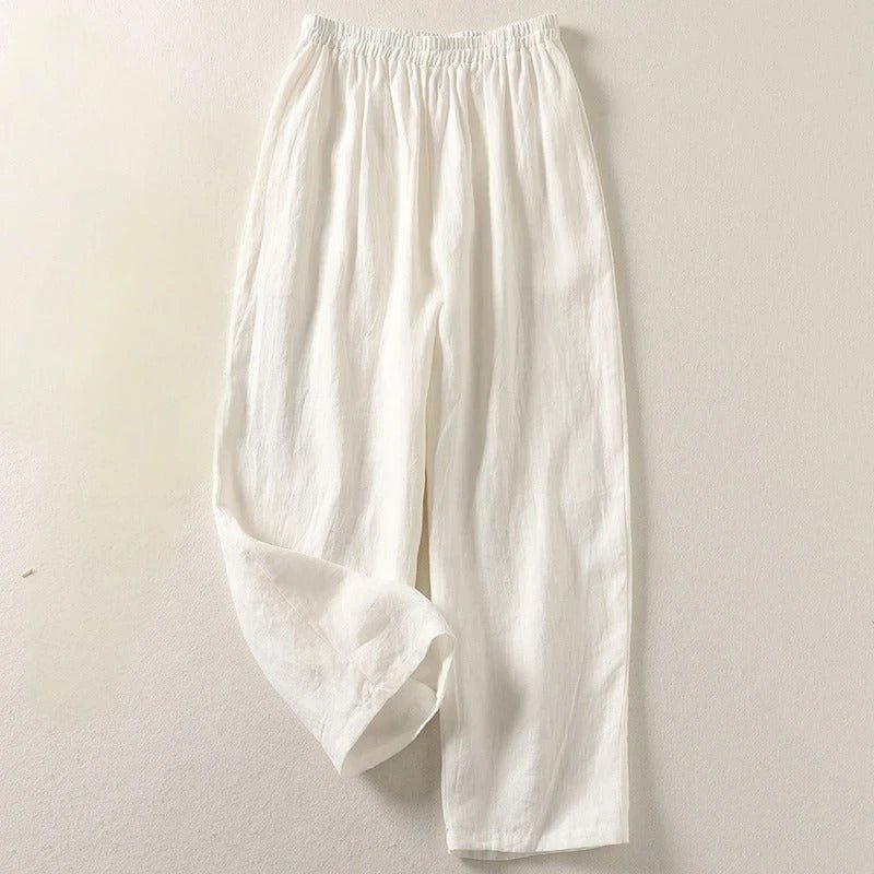Imme Weite Leinenhose mit bequemem Gummibund Foto 5