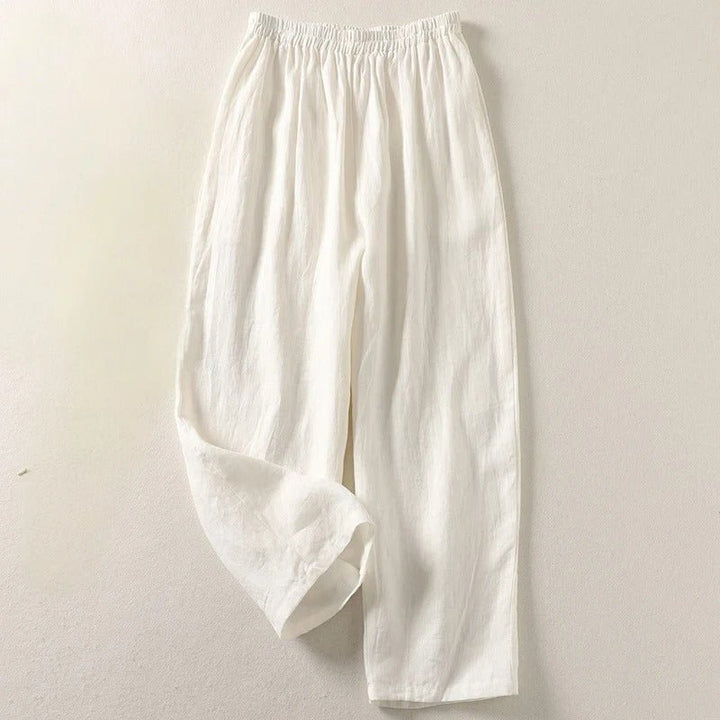 Imme Weite Leinenhose mit bequemem Gummibund Foto 5