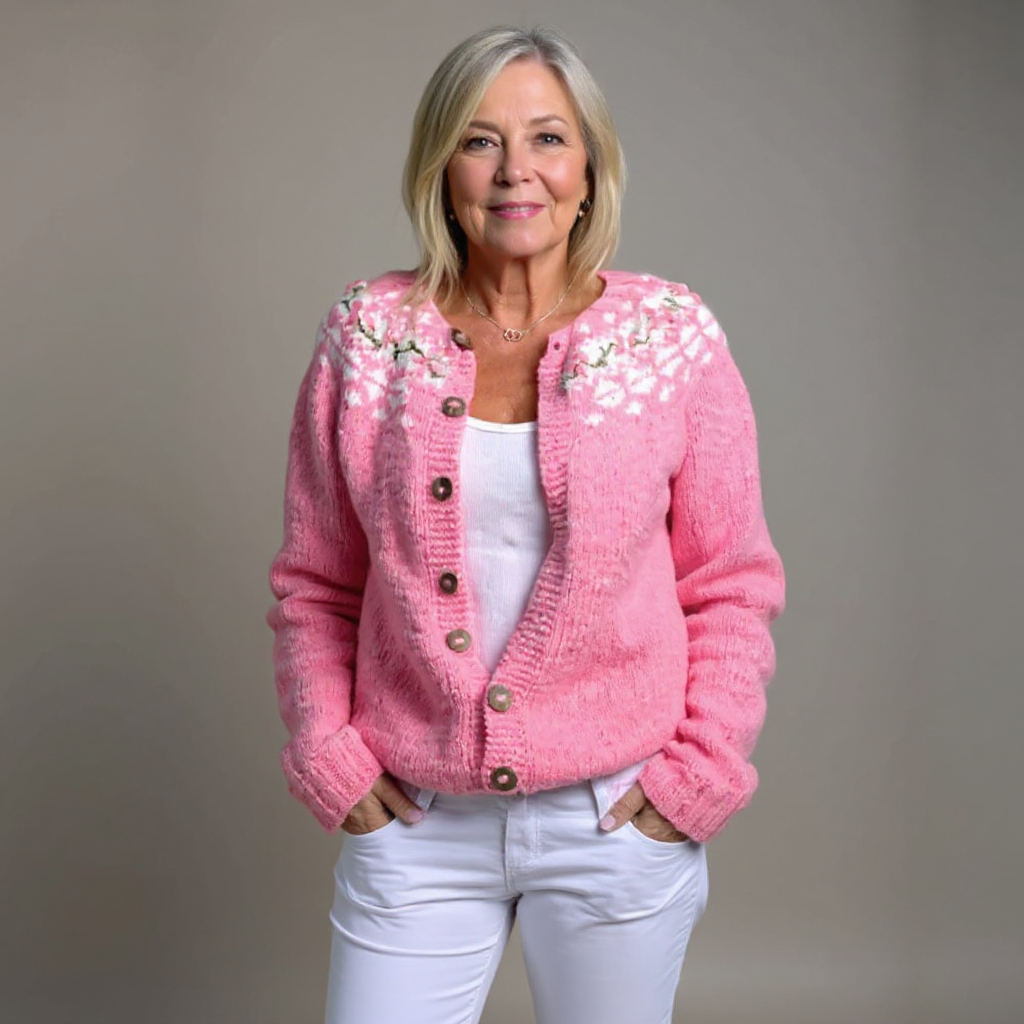 Immie Strickjacke im isländischen Vintage-Muster Foto 1