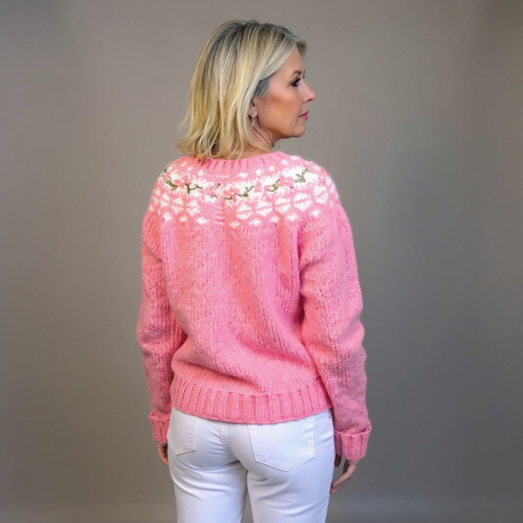 Immie Strickjacke im isländischen Vintage-Muster Foto 2