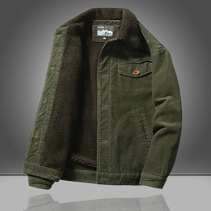 Isolierte Herren Jacke für den Herbst in Grün