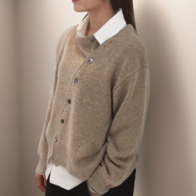 Jetske Bequeme Strickjacke im Grobstrick Foto 4