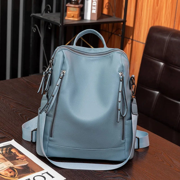 Jildou Leder-Rucksack mit weichem Griff Foto 1