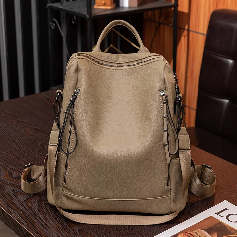 Jildou Leder-Rucksack mit weichem Griff Foto 3