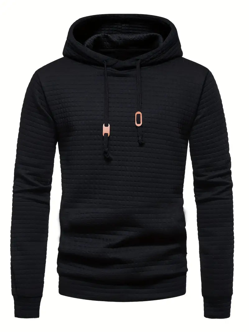 Kapuzenpullover im lässigen Streetwear-Look für Herbst in Schwarz