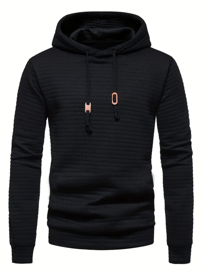 Kapuzenpullover im lässigen Streetwear-Look für Herbst in Schwarz