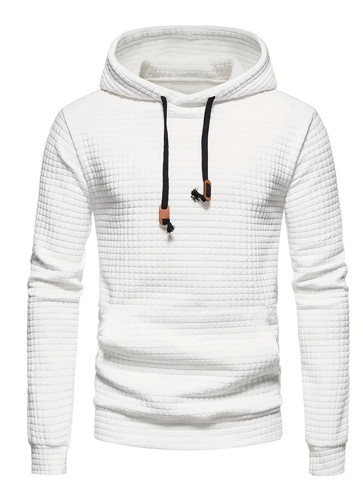 Kapuzenpullover im lässigen Streetwear-Look für Herbst in Weiß