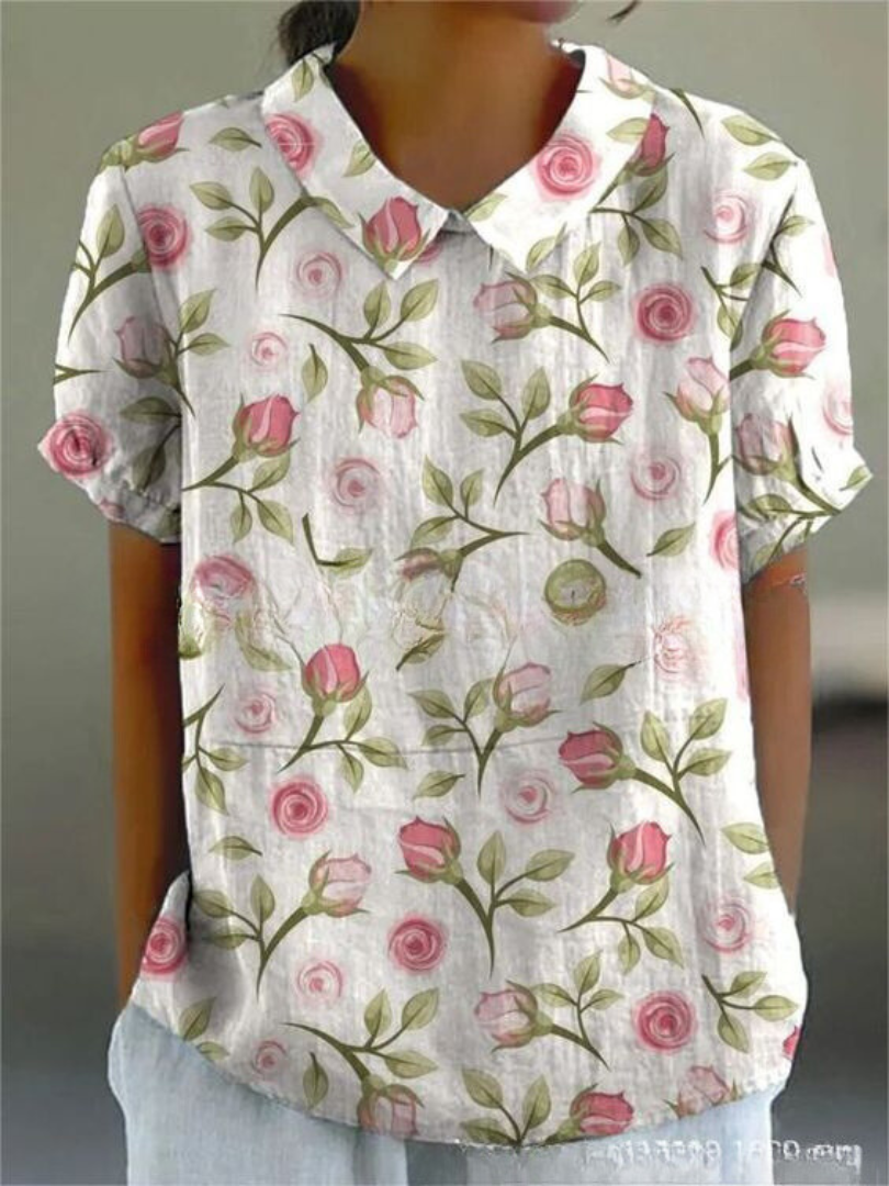 Klaske Florale Bluse mit Kragen im Casual-Stil Foto 5