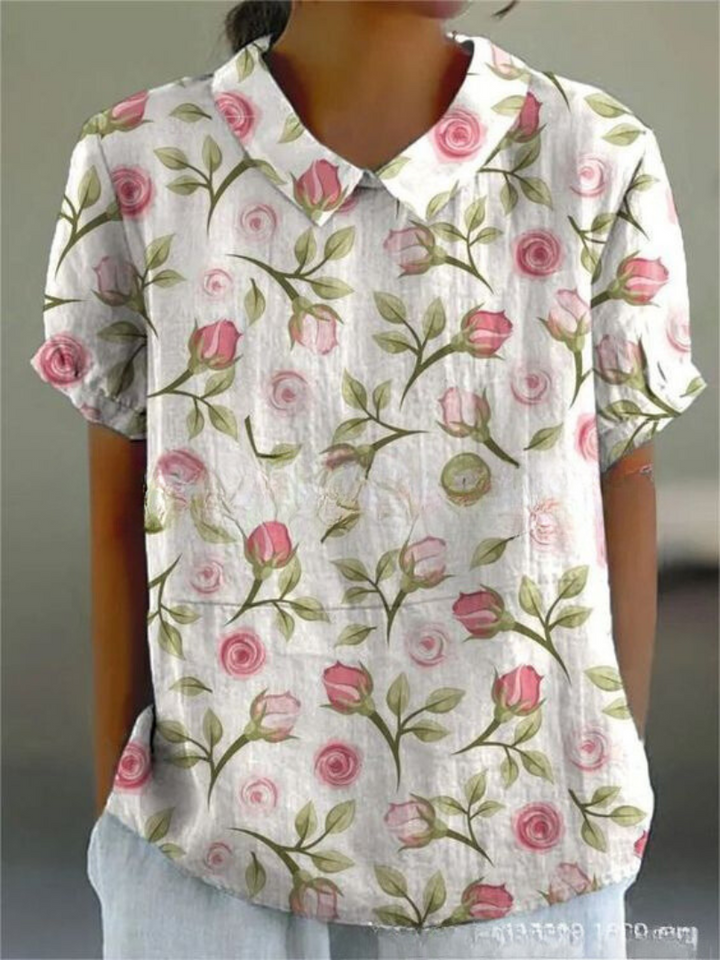 Klaske Florale Bluse mit Kragen im Casual-Stil Foto 5