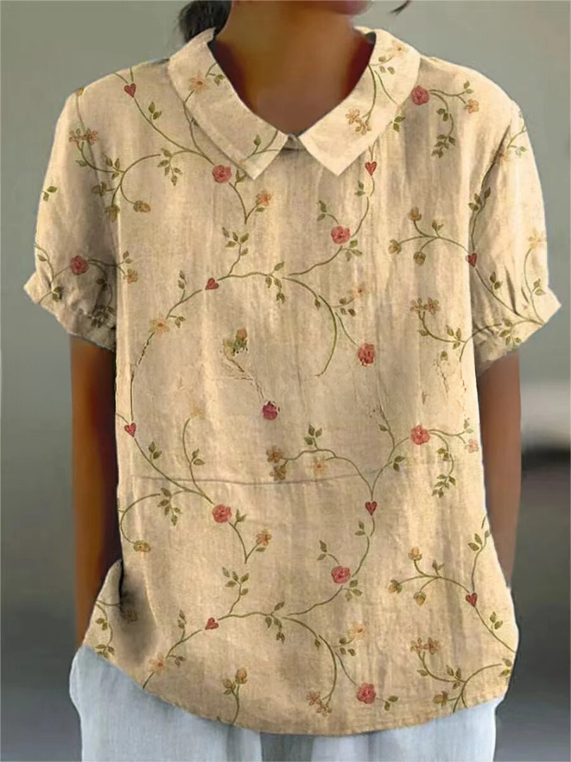Klaske Florale Bluse mit Kragen im Casual-Stil Foto 6