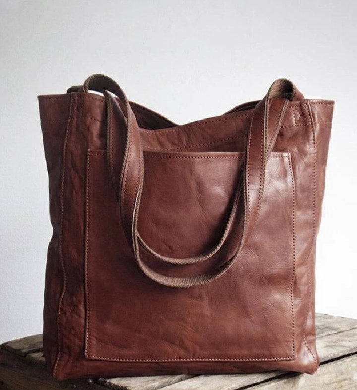 Klassische Damen Handtasche Elegant und Praktisch in Dunkelbraun