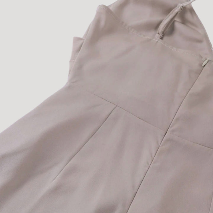 Lea Fließendes Maxikleid mit Beinschlitz für Hochzeitsgäste Foto 3