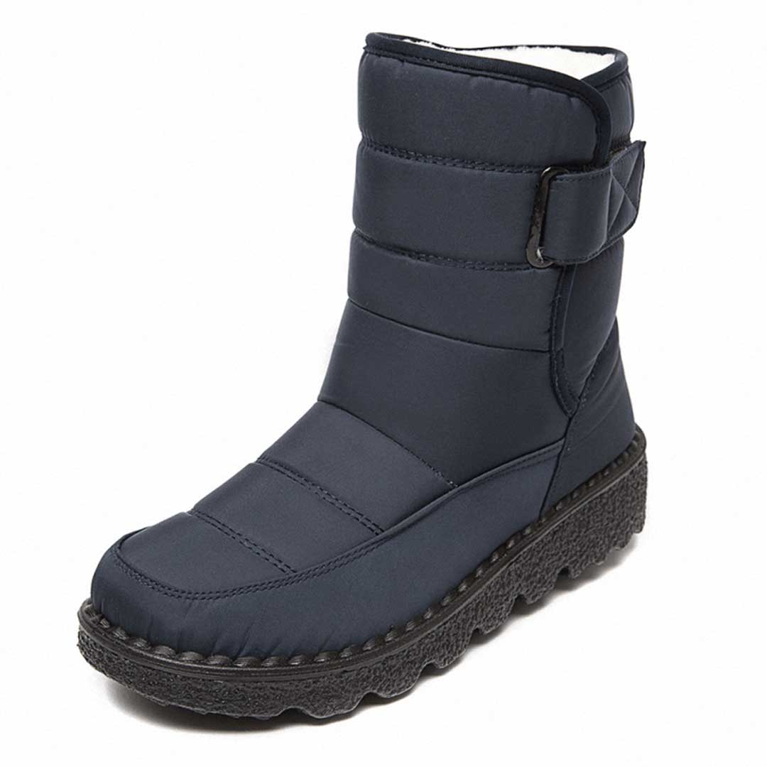 Leichte Wasserdichte Damen Thermostiefel in Dunkelblau