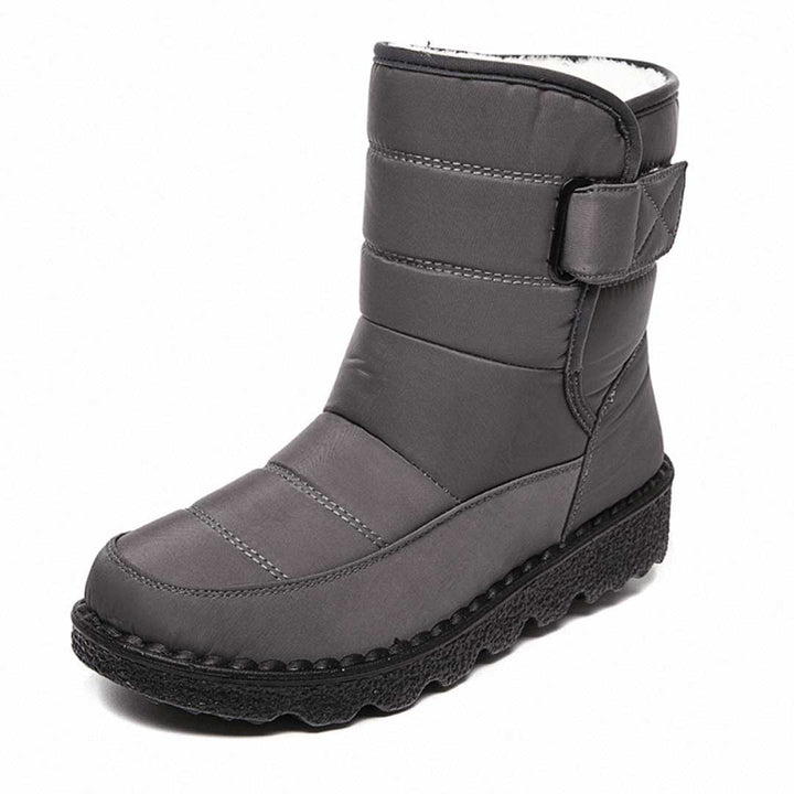 Leichte Wasserdichte Damen Thermostiefel in Grau