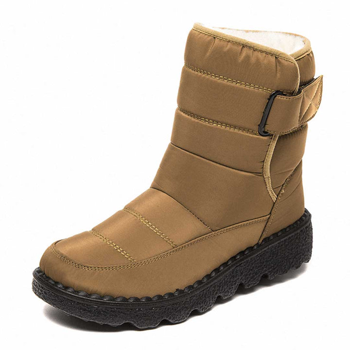 Leichte Wasserdichte Damen Thermostiefel in Khaki