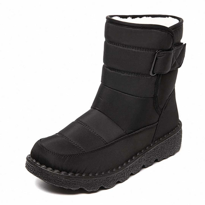 Leichte Wasserdichte Damen Thermostiefel in Schwarz