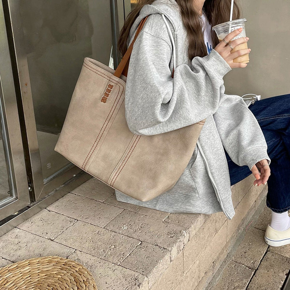 Lolkje Minimalistische Tote Bag aus Kunstleder Foto 2