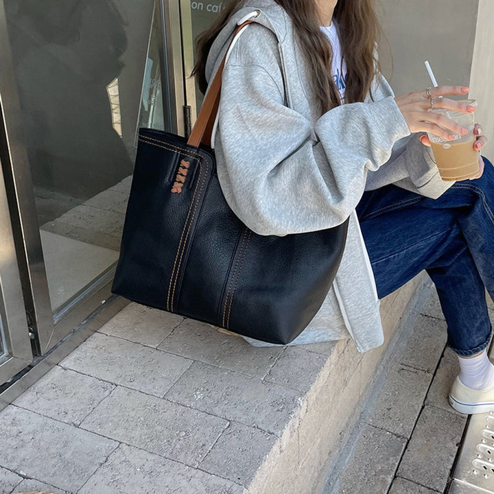 Lolkje Minimalistische Tote Bag aus Kunstleder Foto 5