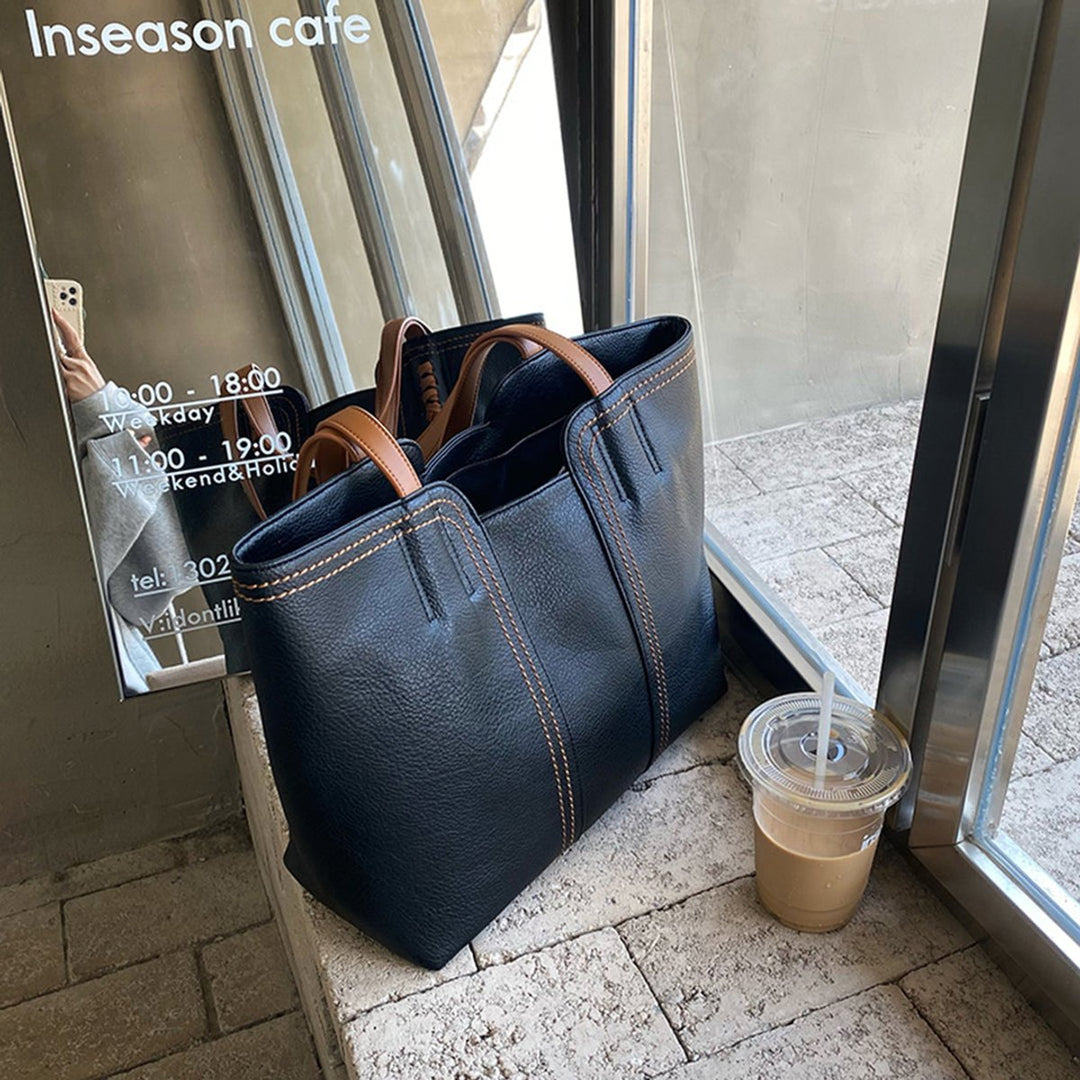 Lolkje Minimalistische Tote Bag aus Kunstleder Foto 6