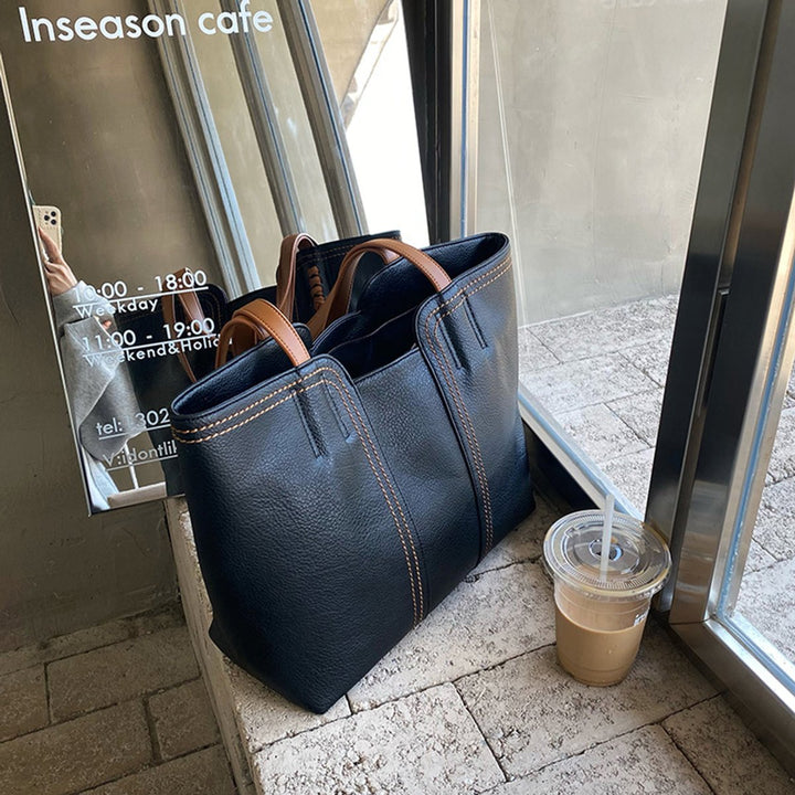 Lolkje Minimalistische Tote Bag aus Kunstleder Foto 6