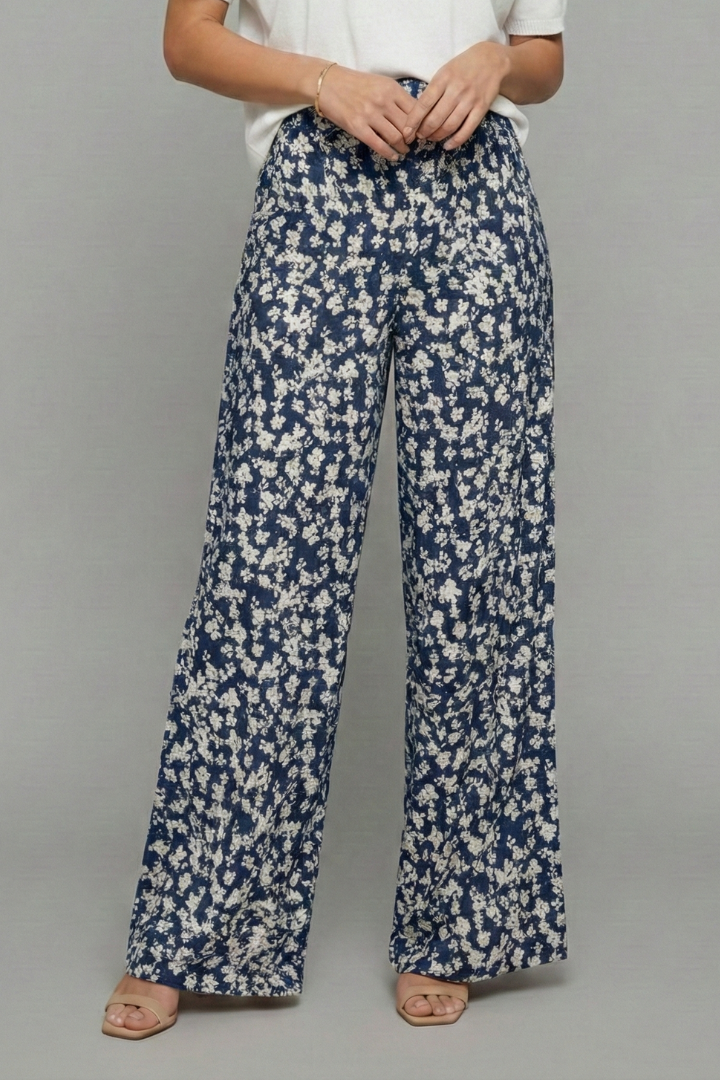 Maaike Palazzo-Sommerhose mit Blumenprint Foto 5