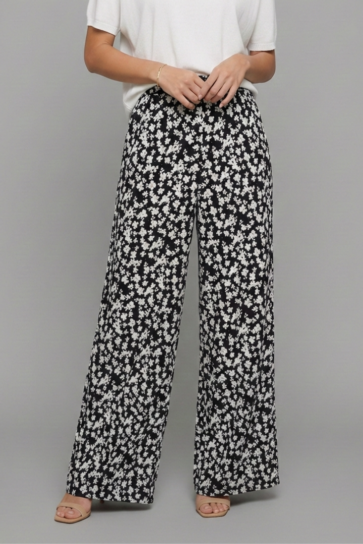 Maaike Palazzo-Sommerhose mit Blumenprint Foto 7