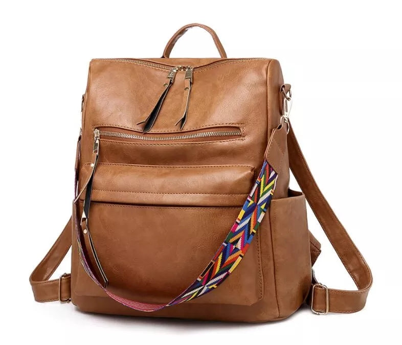 Marrit Geräumiger Leder-Rucksack Foto 1