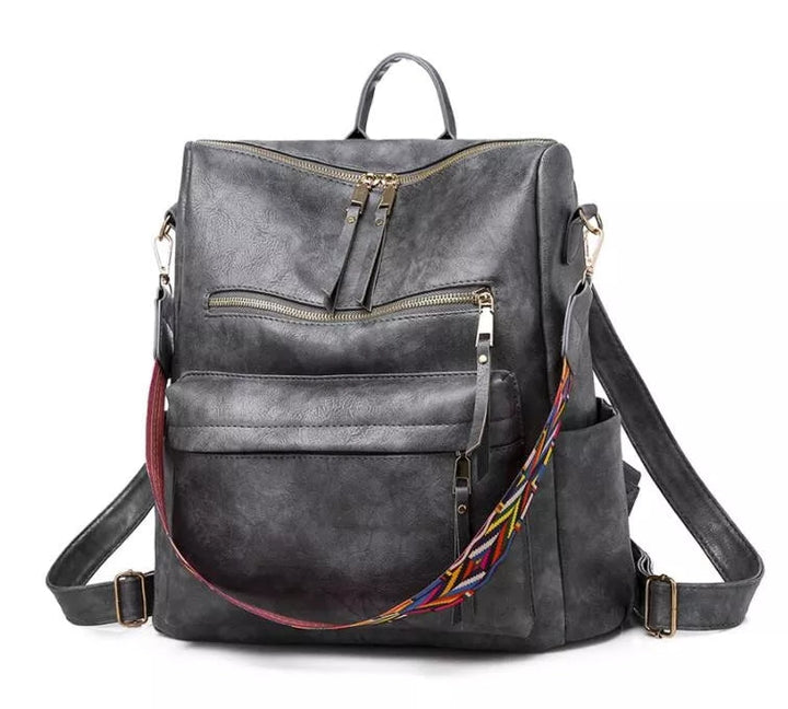 Marrit Geräumiger Leder-Rucksack Foto 3