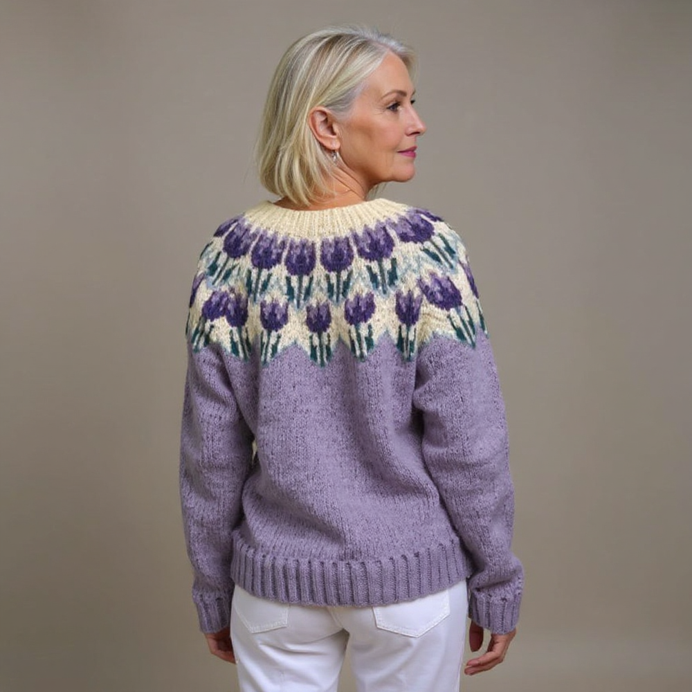 Martje Isländische Strickjacke im Vintage-Stil Foto 2